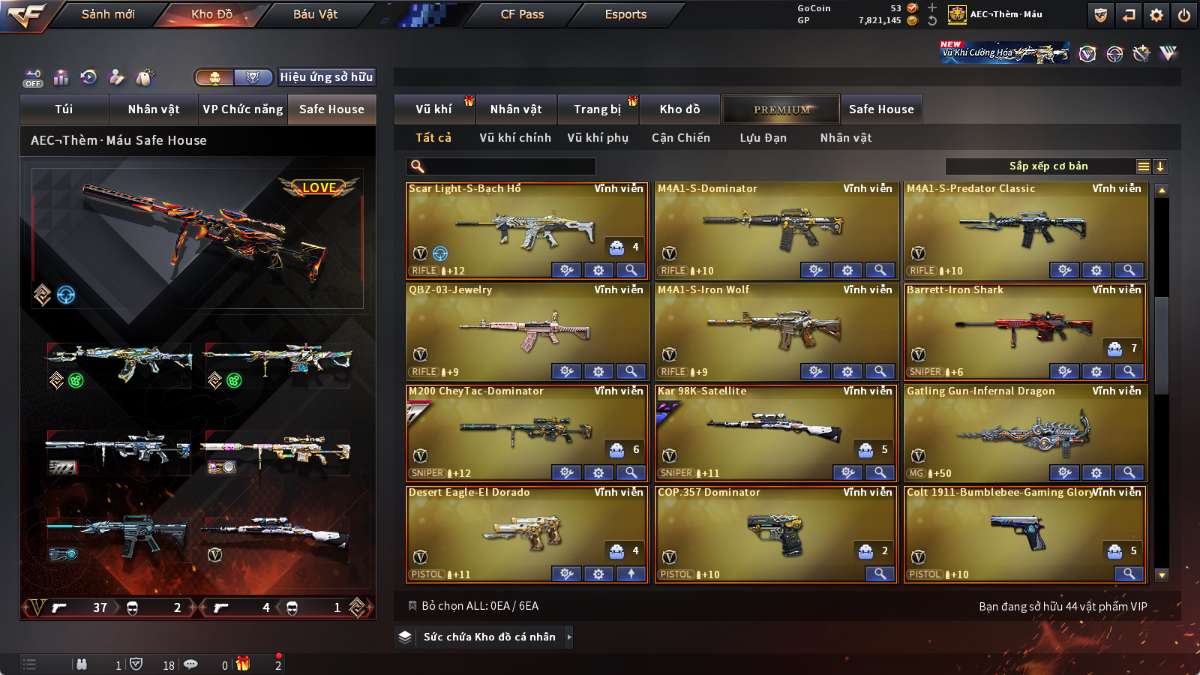 shop acc cf uy tin gia re